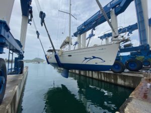 Remise à l'eau de notre Bavaria Cruiser 46